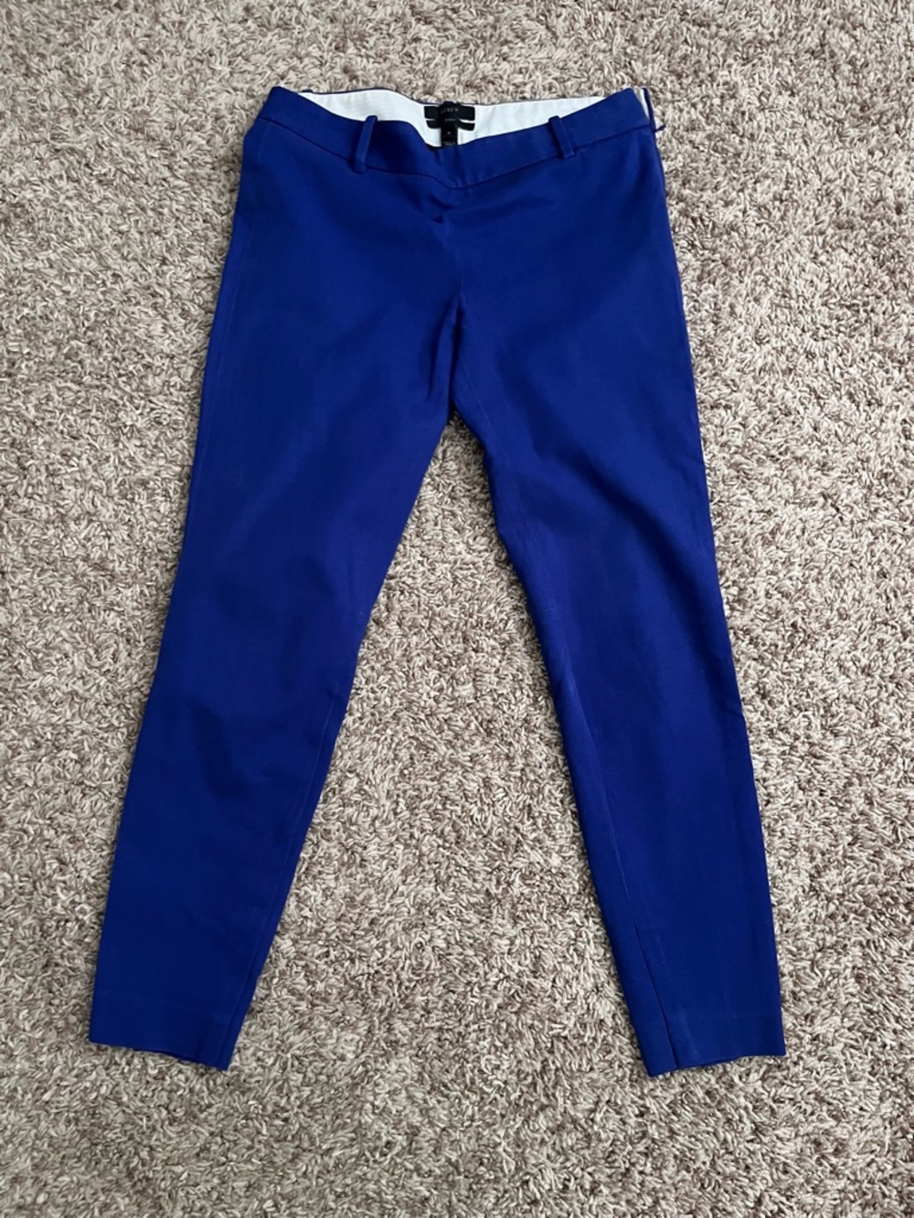 J. Crew Royal Blue Skinny Pants
